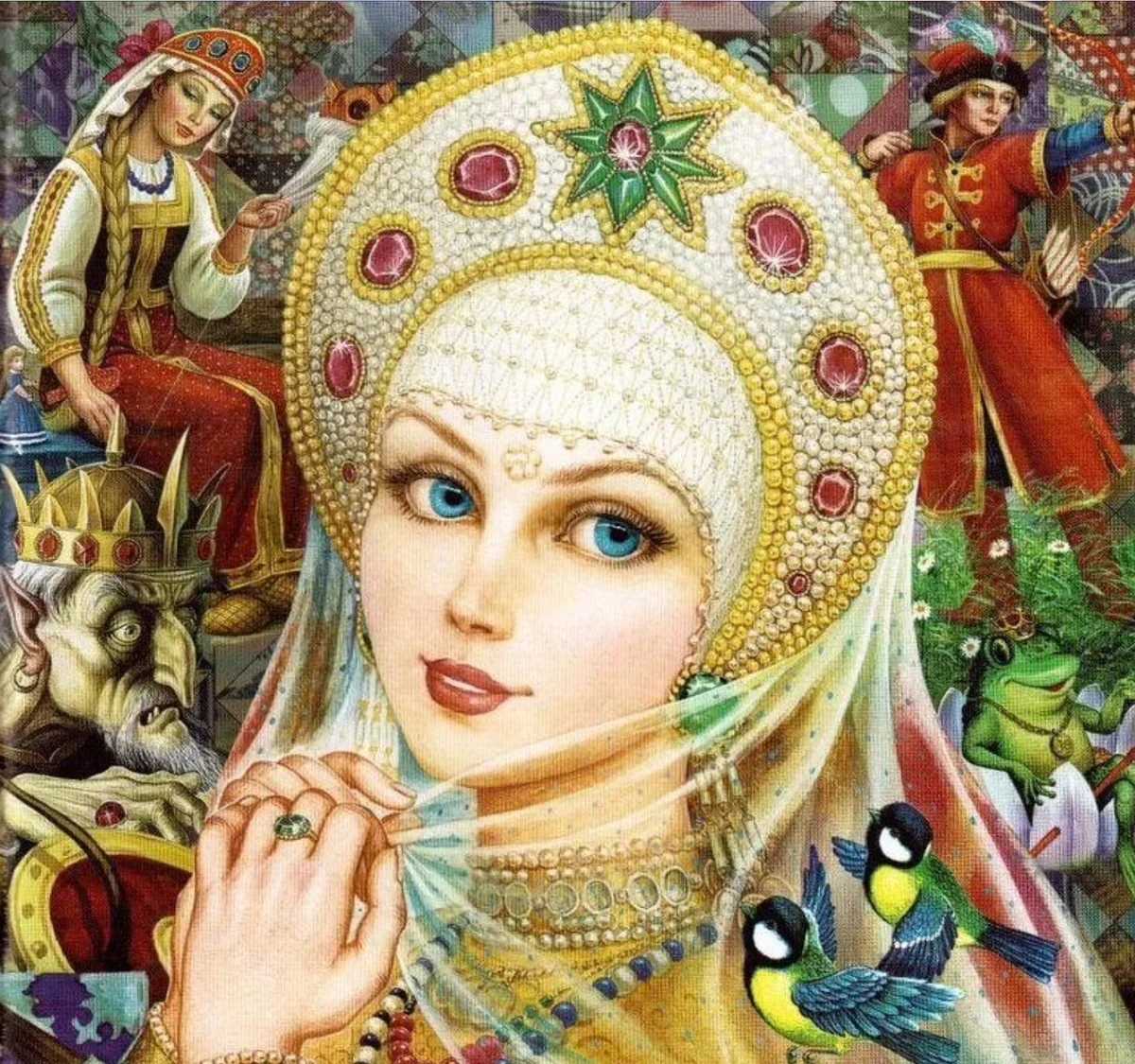 Иллюстрированные сказки: василиса прекрасная (техника силуэта: худ. н.акимова, худ. ж.верно)
