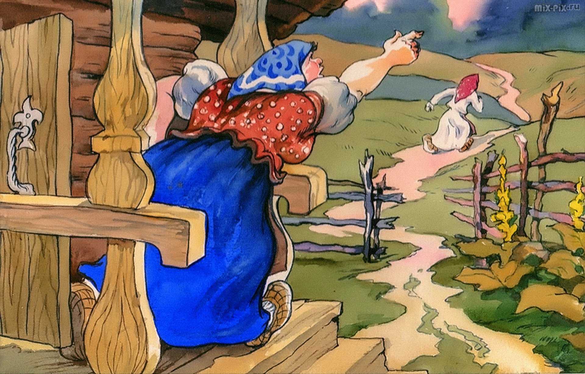 Дочь и падчерица — русская народная сказка