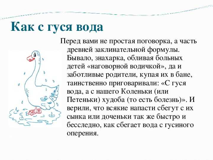 Ему и беда, что с гуся вода