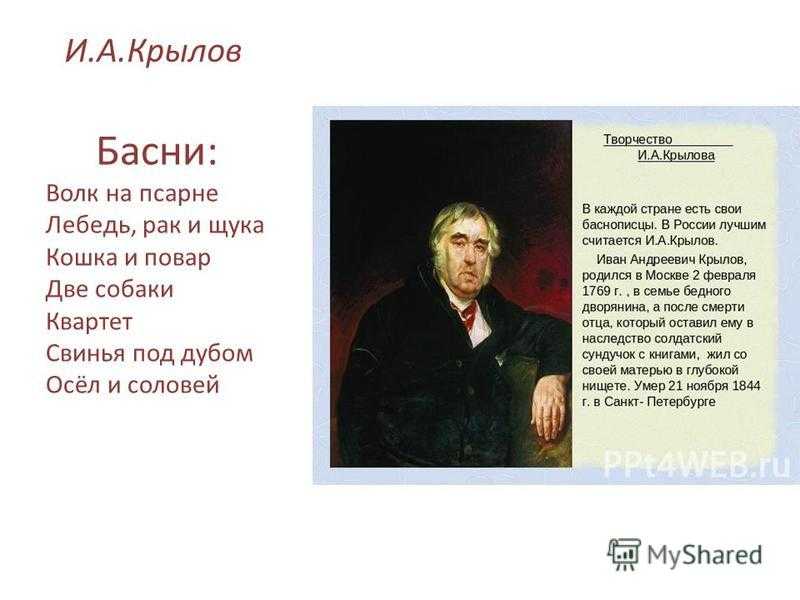 Короткие и легкие басни крылова, которые быстро учатся для детей и взрослых, 1-6 класса | читать и учить басни крылова
