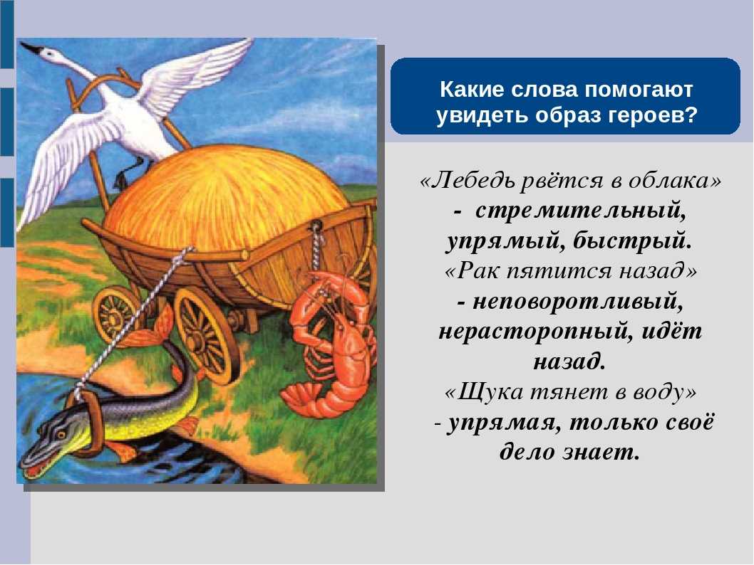 Краткий анализ басни крылова «лебедь, щука и рак»: мораль, главная мысль, чему учит?