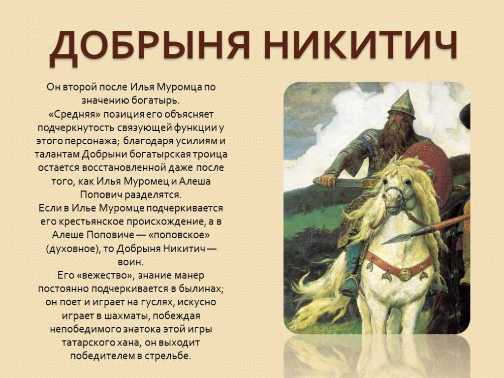 Добрыня никитич и змей горыныч ∼ русская народная сказка