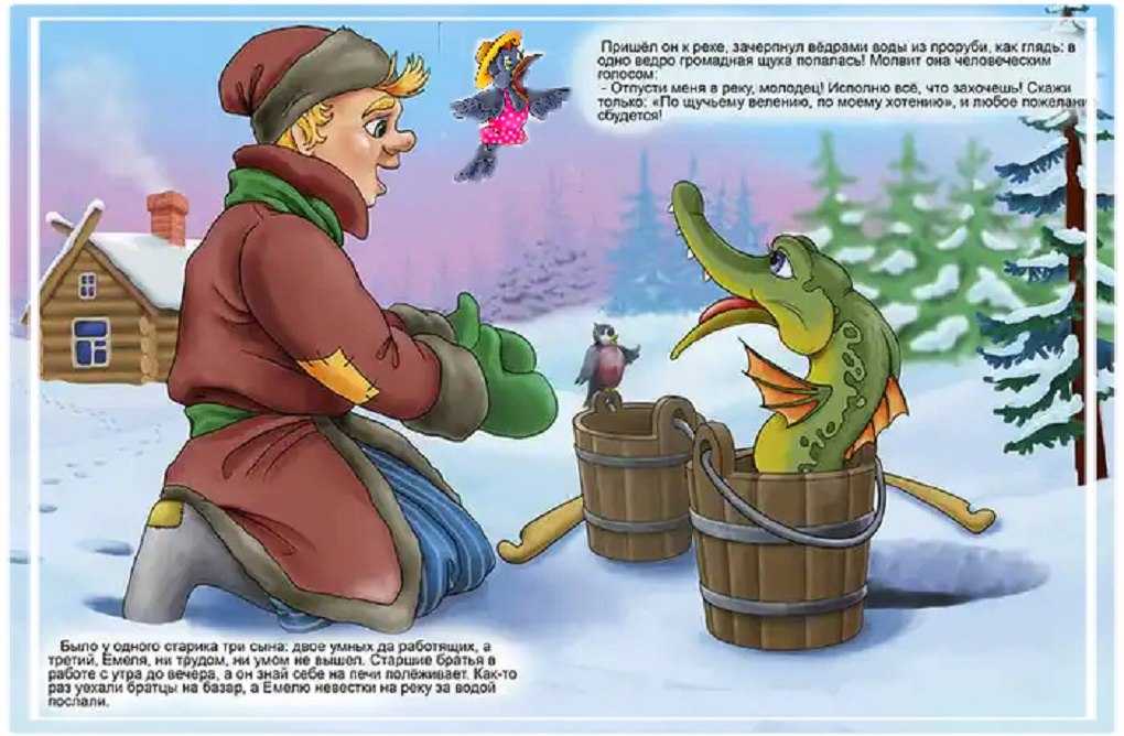Сказка «по щучьему велению» текст читать