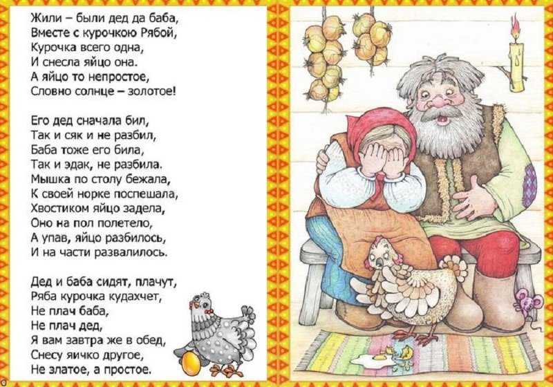 Курочка ряба: сказка русская народная