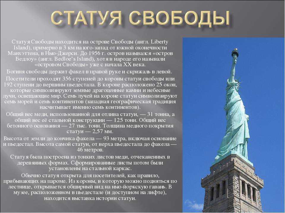 Сша реферат. Рассказ о статуе свободы. Статуя свободы доклад. Статуя свободы интересные факты. Доклад США про статую свободы.