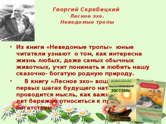 Лесное эхо блоггер. Скребицкий Георгий 