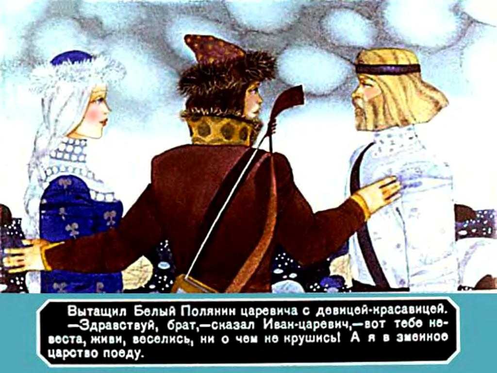 Аудиосказка Иван-царевич и Белый Полянин; Читает заслуженная артистка России Лариса Лужина; 2003 год Слушайте детские аудиосказки и аудиокниги mp3 в хорошем