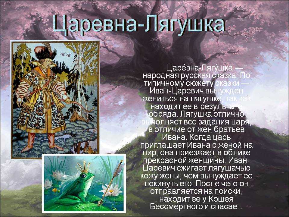 Сочинение-описание по картине царевна-лягушка васнецова 5 класс