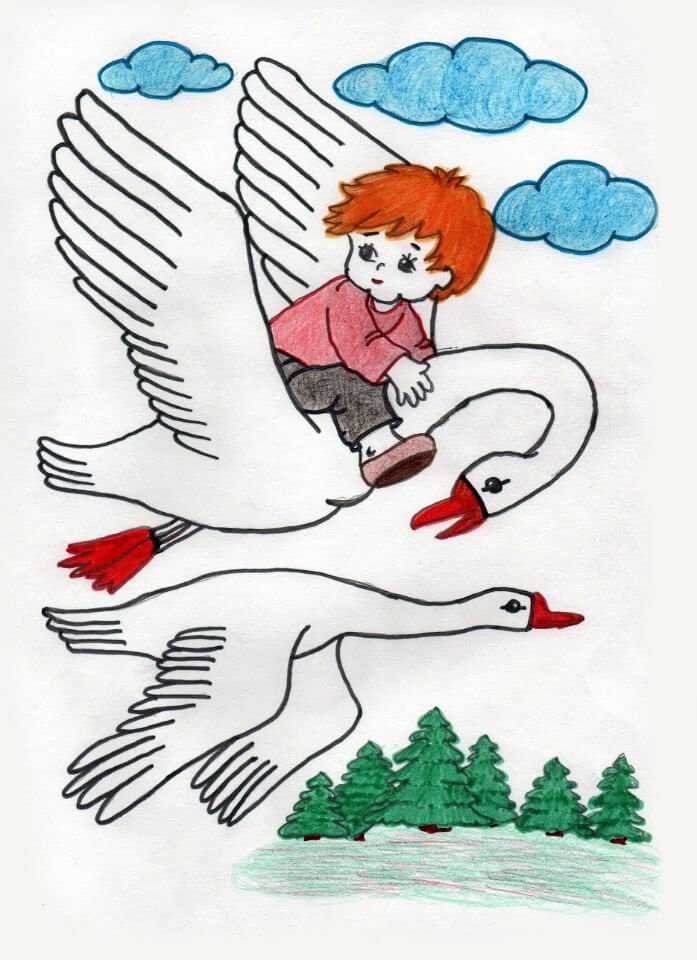 Сказка гуси-лебеди читать