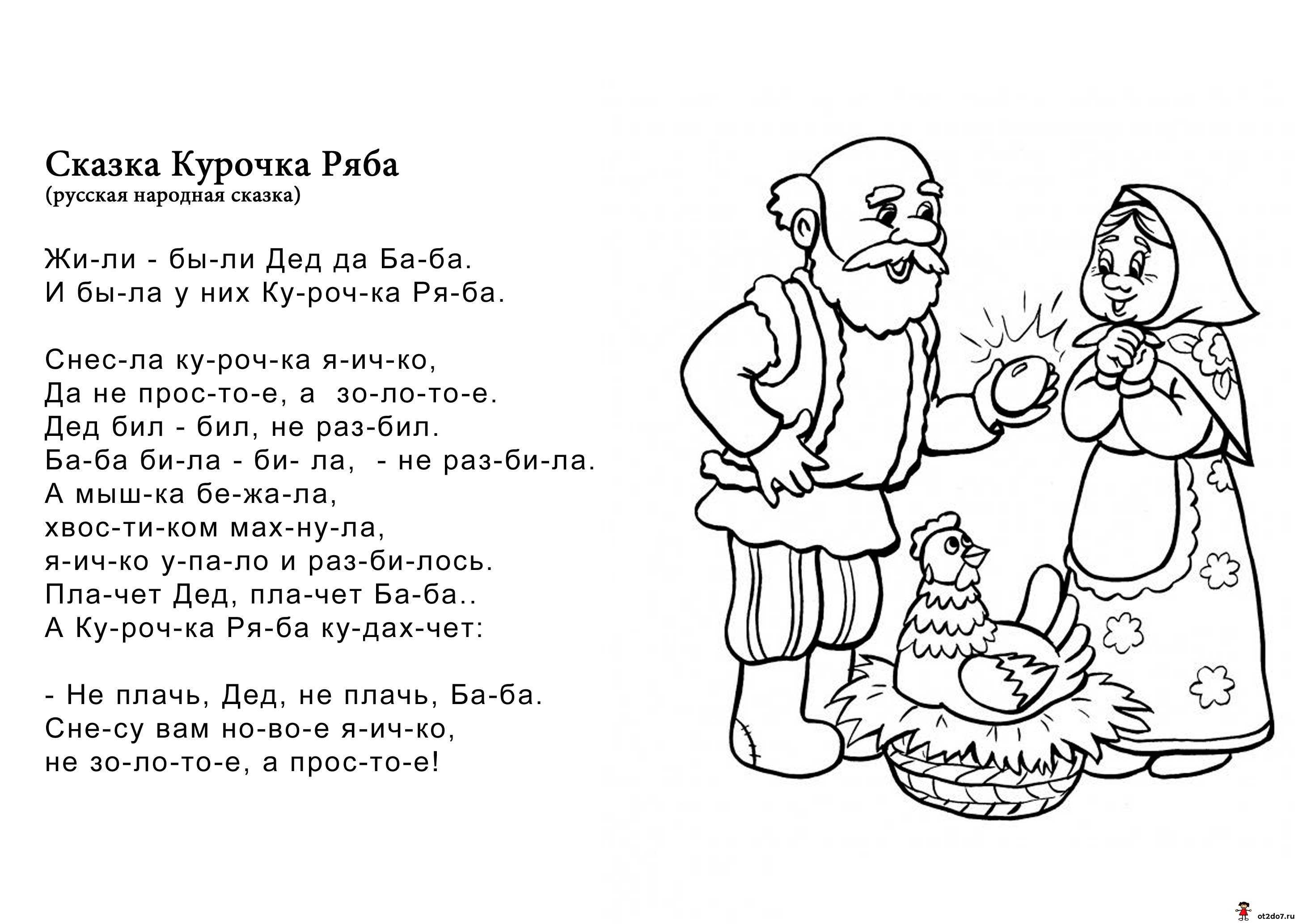 Смысл сказки «курочка ряба»