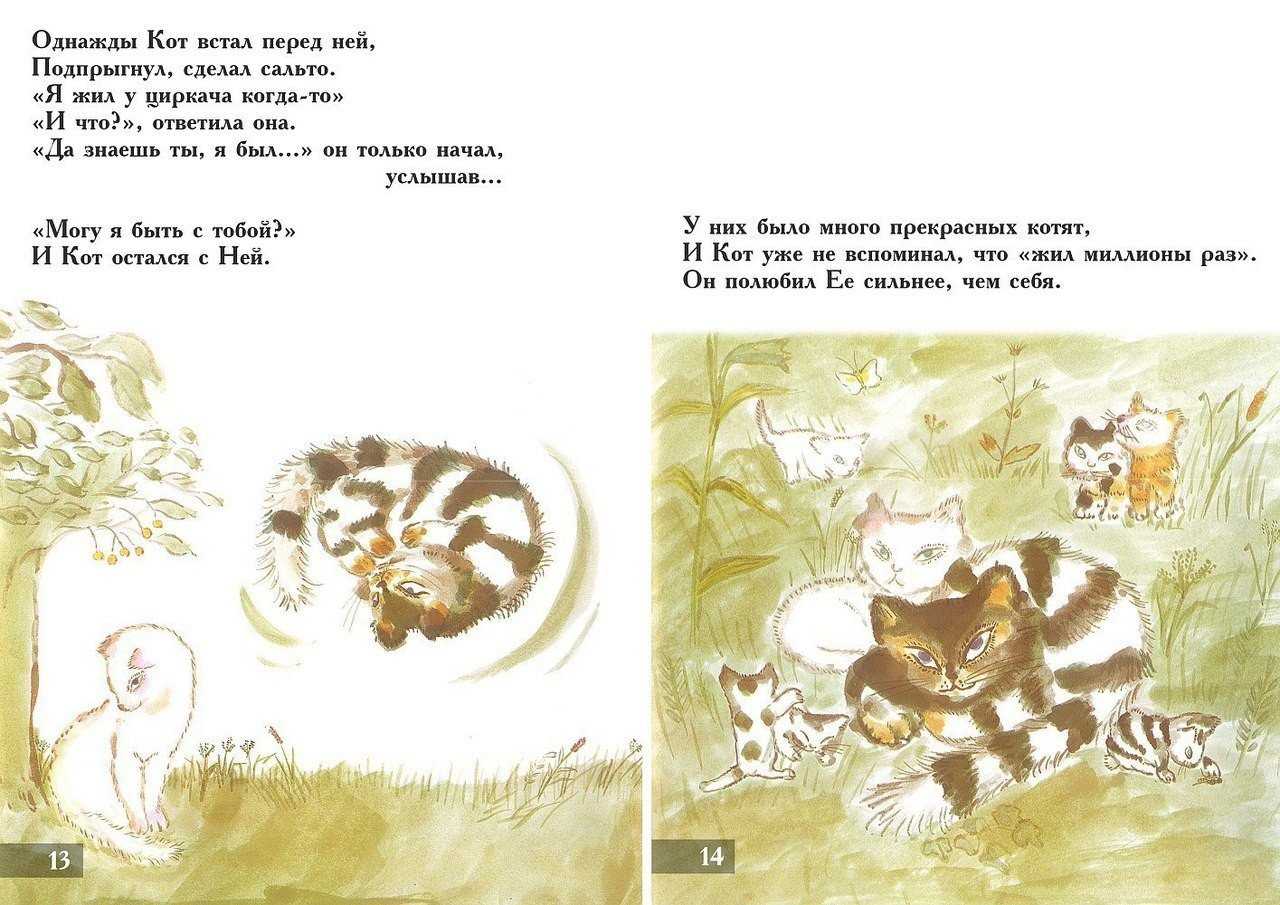 Сказка про кота, который жил миллион раз » страшные истории